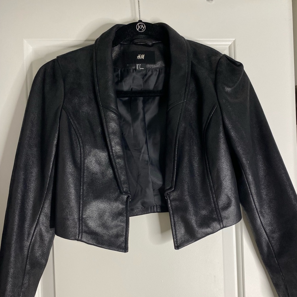 Cropped blazer jacket